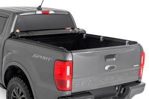 Ford Ranger Soft Roll Up Bed Cover - Rough Country - Matte Black - '19-'23 Ford Ranger Soft Roll Up Bed Cover - Rough Country - Matte Black - '19-'23